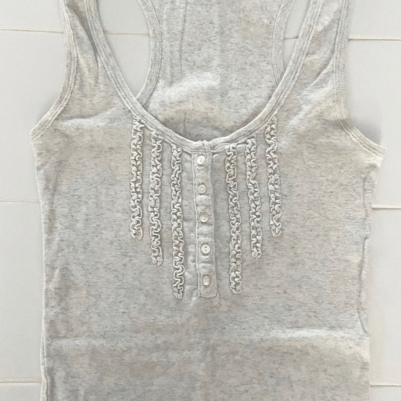 Aeropostale Tops Aeropostale Ruffle Front Henley Tank Alt Aso Elena